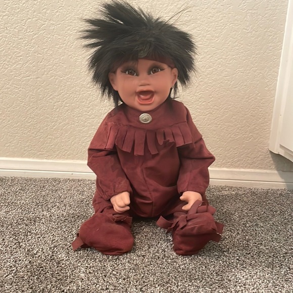 Porcelain beanbag doll